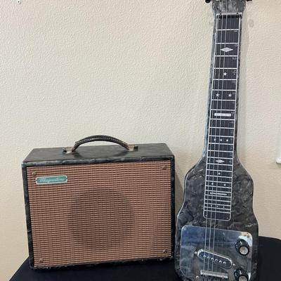 Vintage Magnatone Lap Steel Guitar and Starlet Amp