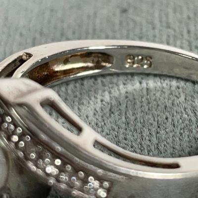 Pearl and Sterling Silver ring 8