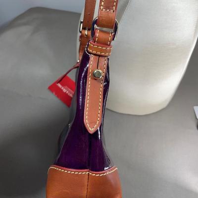 Dooney & Bourke Plum Patent shoulder handbag New