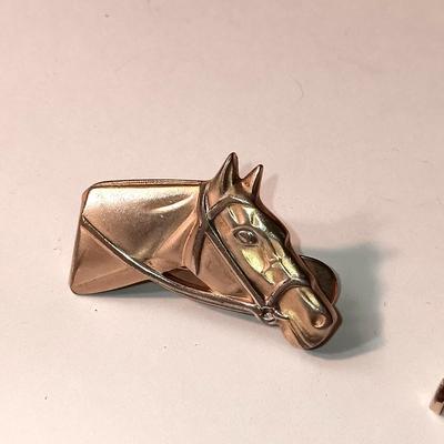 WESTERN TIE TACKS, MONEY CLIP AND BELT CLIP KEY KEEPER