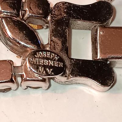JOSEPH WIESNER RHINESTONE BRACELET AND MATCHING NECKLACE