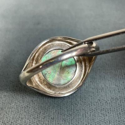 Shell doublet Sterling Silver ring 9