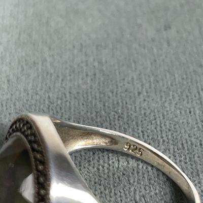 Shell doublet Sterling Silver ring 9