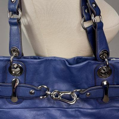 B Makowski Blue leather Handbag New