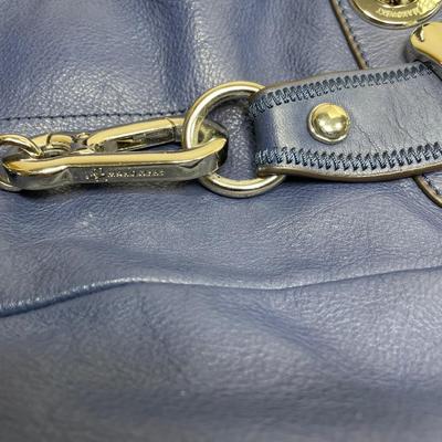 B Makowski Blue leather Handbag New