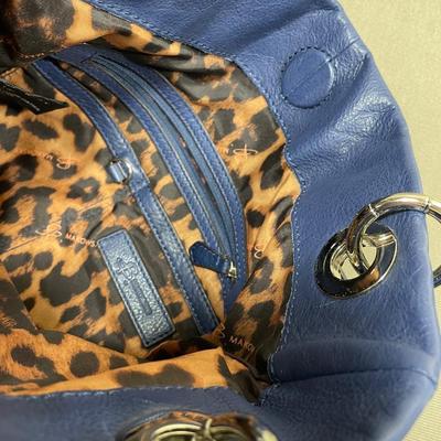 B Makowski Blue leather Handbag New