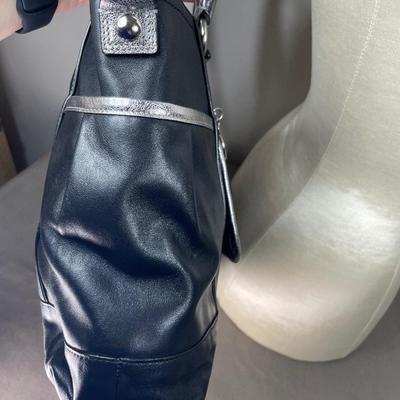 Coach Poppy Black Leather handbag New