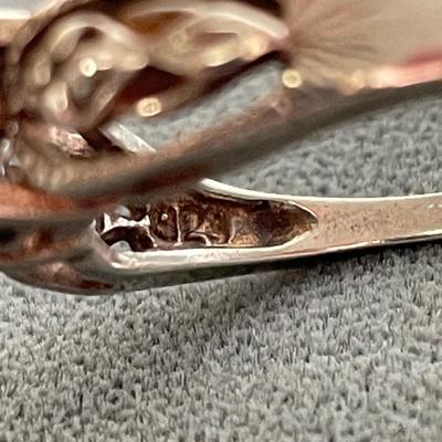 Sterling Silver CZ solitaire ring 8