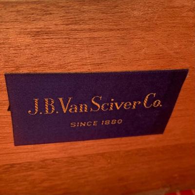 LOT 1 O: American Drew / J.B. Van Sciver Co. Nightstand & Hutch / Desk w/ Chair