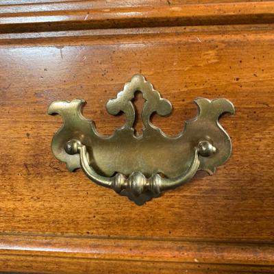 LOT 1 O: American Drew / J.B. Van Sciver Co. Nightstand & Hutch / Desk w/ Chair