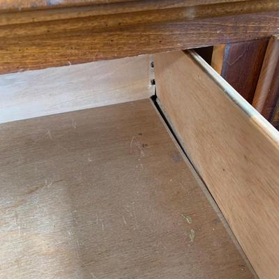 LOT 1 O: American Drew / J.B. Van Sciver Co. Nightstand & Hutch / Desk w/ Chair