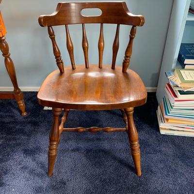 LOT 1 O: American Drew / J.B. Van Sciver Co. Nightstand & Hutch / Desk w/ Chair