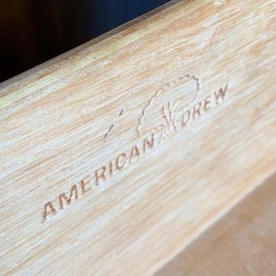 LOT 1 O: American Drew / J.B. Van Sciver Co. Nightstand & Hutch / Desk w/ Chair