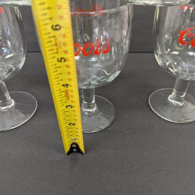 7 - Vintage Coors Beer Goblet Glasses