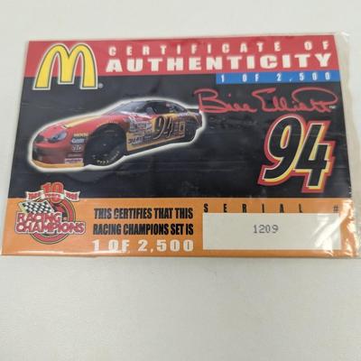 Sale Photo Thumbnail #2449: Bill Elliott #94 Cars With COA #17