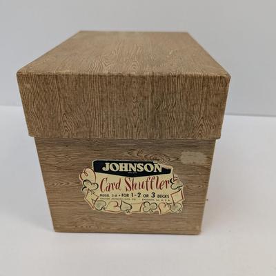 Sale Photo Thumbnail #2562: Vintage Johnson Card Shuffler Model 5-A