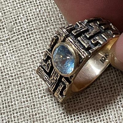 J2-Stamped 10K Ring