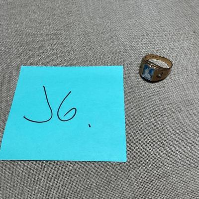J6-Stamped 10k Ring