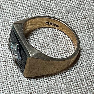 J10-Stamped Gold Ring