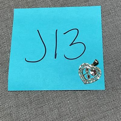 J13-Stamped 10K Gold Pendant