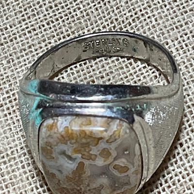 J19-Sterling stamped ring