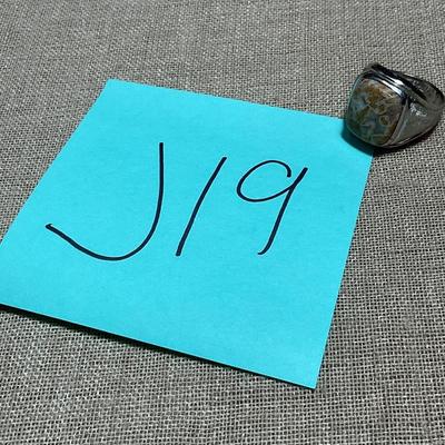 J19-Sterling stamped ring
