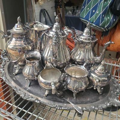 Silver Plate tea and coffee set treasures take 50% off 