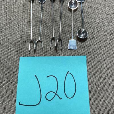 J20- Sterling serving items