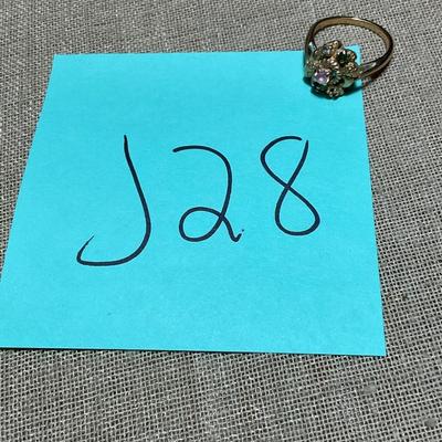J28-Stamped Gold Ring-10k