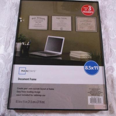 2 Framed buffalo pictures & 1 document frame