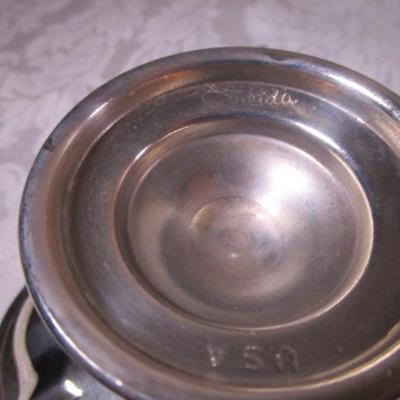 2 plastic plates, 1 planter, 1 Oneida silver-plated candy dish