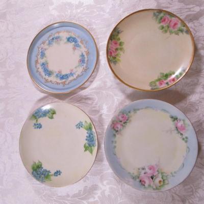 4 Vintage plates from Bavaria, Germany & France