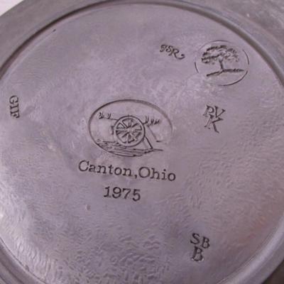 Pewter ceramic plate, Battle of Bunker's Hill