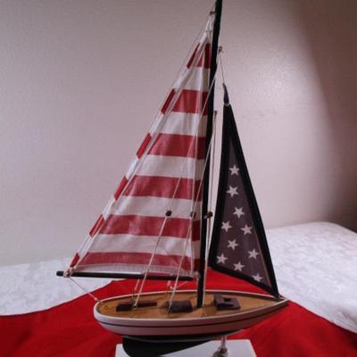 Stars & Stripes sailboat
