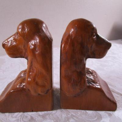 Pr. Vintage Dog bookends