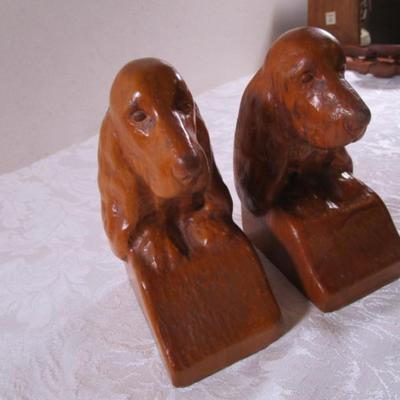 Pr. Vintage Dog bookends