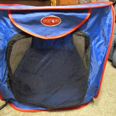 Nylon & mesh dog kennel