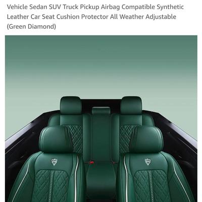 Inch Empire synthetic leather green seat cover set full set - Like New