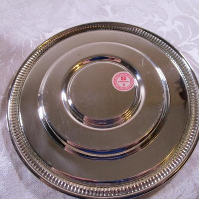 International Silver Co. silver-plated bowl & plate