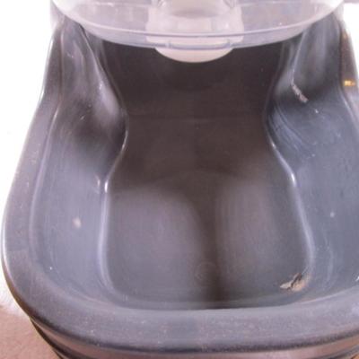 Gravity pet waterer, pet food dish, chewbrush, 2 cans dog food