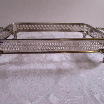 William Rogers silver-plated Victorian chafing dish stand