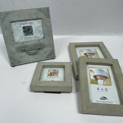 4 Sage Green Picture Photo Frames