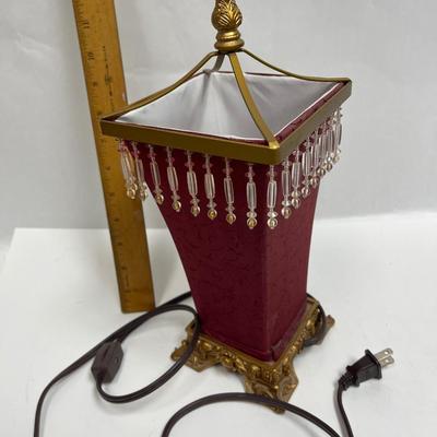 Small Decorative Table Lamp red & gold