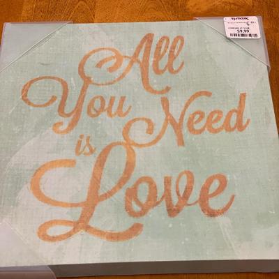 All you need is Love canvas