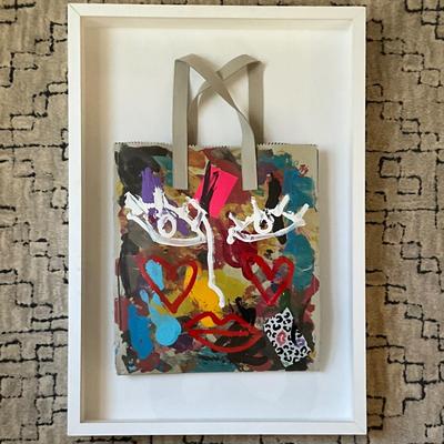 456 DONALD DRAWBERTSON x KARA ROSS Framed Cloth Tote