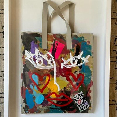 456 DONALD DRAWBERTSON x KARA ROSS Framed Cloth Tote