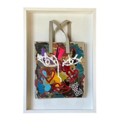 456 DONALD DRAWBERTSON x KARA ROSS Framed Cloth Tote