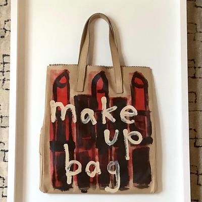 457 DONALD DRAWBERTSON x KARA ROSS Original Framed Leather Tote Bag