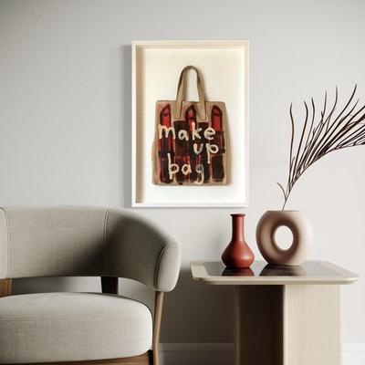 457 DONALD DRAWBERTSON x KARA ROSS Original Framed Leather Tote Bag
