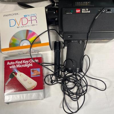Vintage cameras, DVD-R and Key Chain